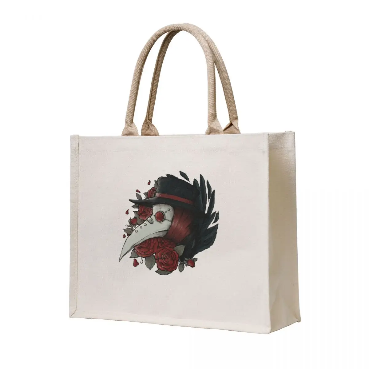 

Plague Doctor Red Roses Tote Bag Shopper women bag cute tote bag