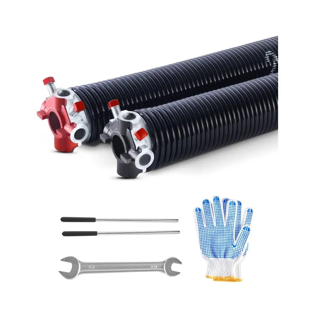 

Garage Door Torsion Springs Pair 0.225 Dia x 2x27 Inch With Winding Bars