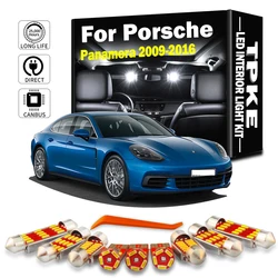 16Pcs LED Interior Map Dome Light Indoor Bulb Kit For Porsche Panamera 970 2009 2010 2011 2012 2013 2014 2015 2016 Accessories