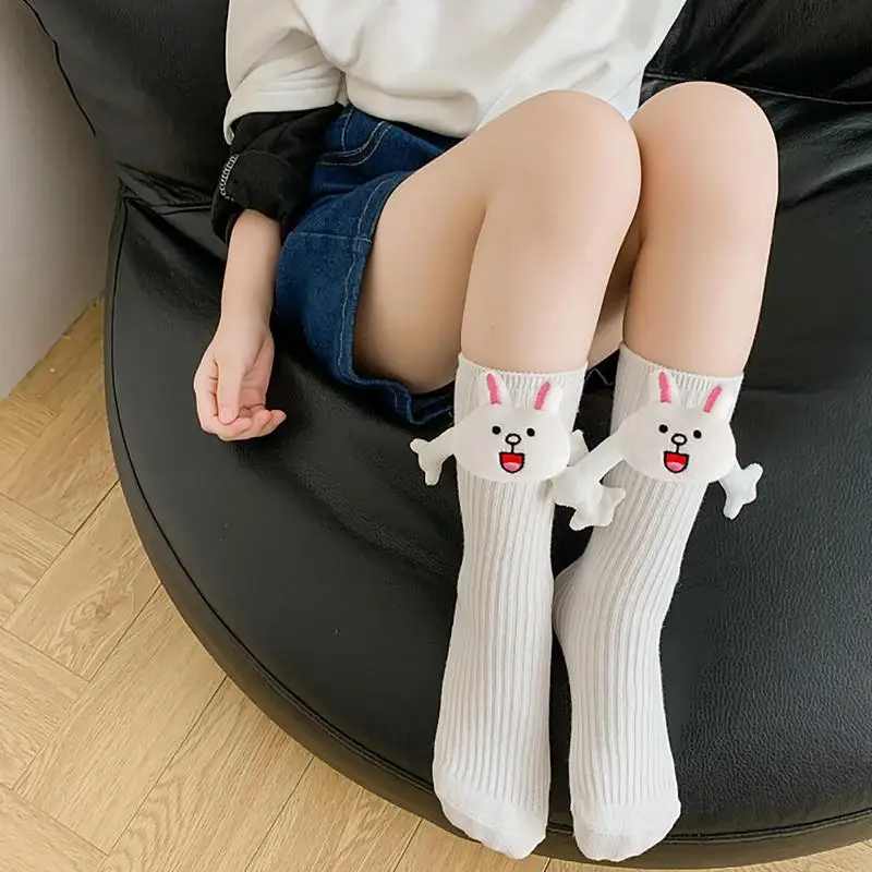 Magnetic Suction Couple Socks Funny 3D Hand in Hand Doll Socks Comfortable Unisex Hiking Walking Socks for Women Men