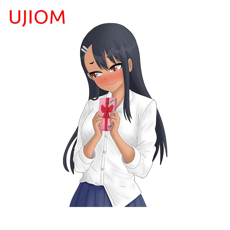 UJIOM 13cm X 5.7cm Seductive Nagatoro Cartoon Helluva Boss Wall Stickers Tile Vestibule Decal Personality Home Decor Chambre