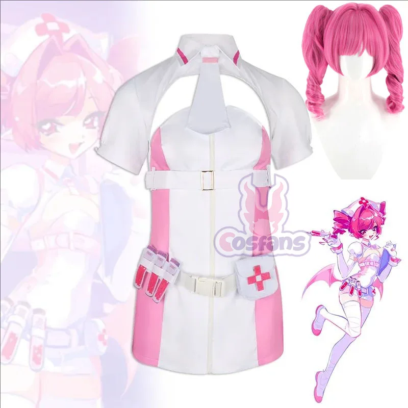 

Game Muse Dash Buro Cosplay Costume Virtual Idol Cosplay Anime Cos MuseDash Costume Nurse Top Skirt Halloween Party Disguise