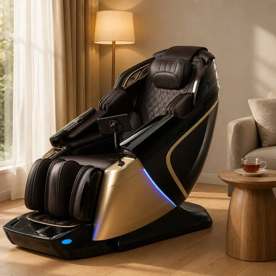 Full Body Zero Gravity Massage Chair With 4D Shiatsu And Airbag Compression For Home Relaxation