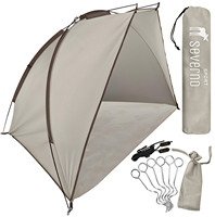 Large beach screen tent for beach half tent 220x120x120cm + Cover
