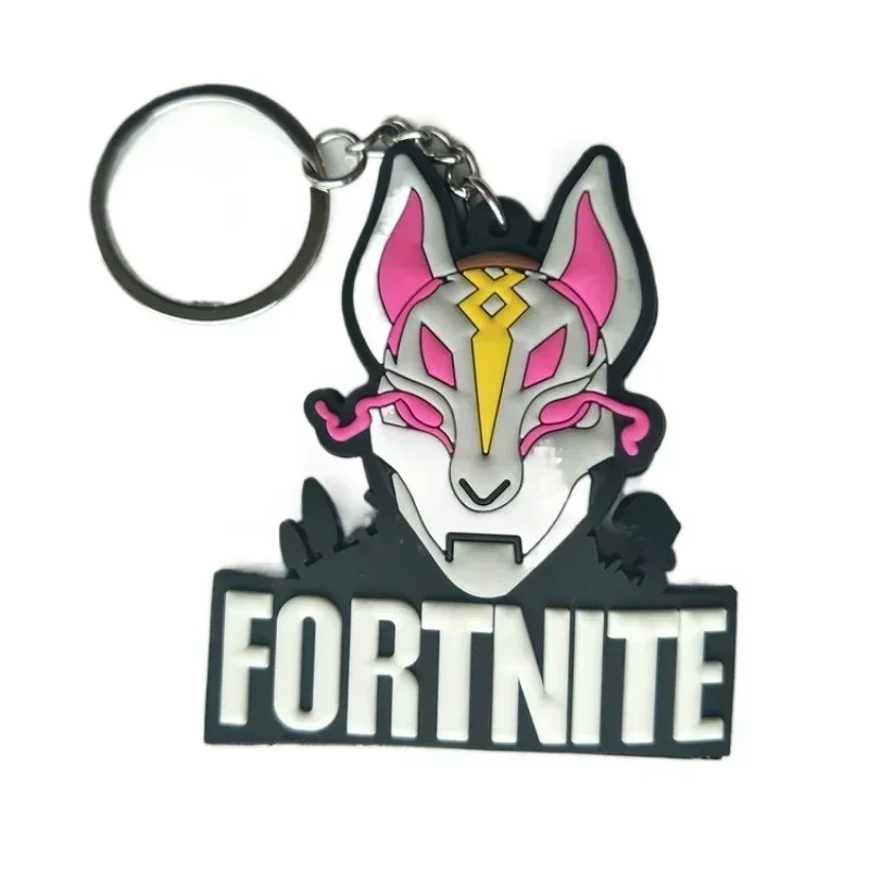 Fortnite Pvc Key Chain Cute Couple Bag Car Keychain Pendant Accessories Children\'s Toys Birthday Gift