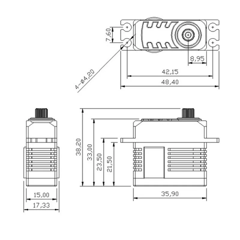 

2026 Kingmax S30m -50g Coreless Motor 30kg.cm Full Cnc Aluminium Hulls & Structure Digital Steel Gears Mini Servos for Pa
