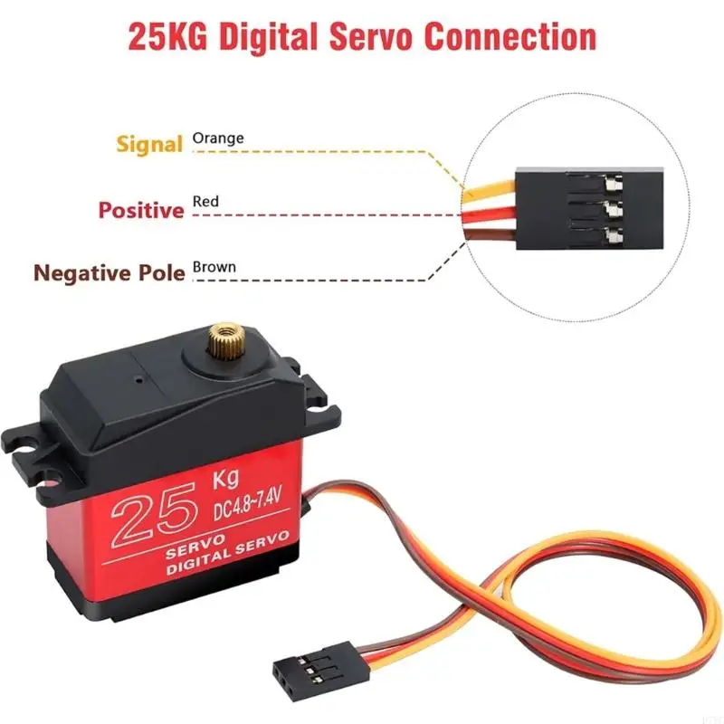 Digitais D7YC 25kg Servo com altas precisões controla servo metal para entusiastas