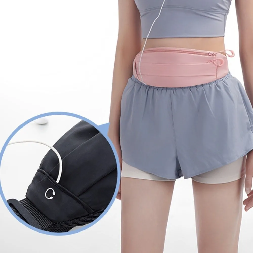 

Ultra-Thin Sport Mobile Waist Bag Close Fitting Multifunctional Running Waist Bag Large Capacity Lightweight Sports Phone Bag