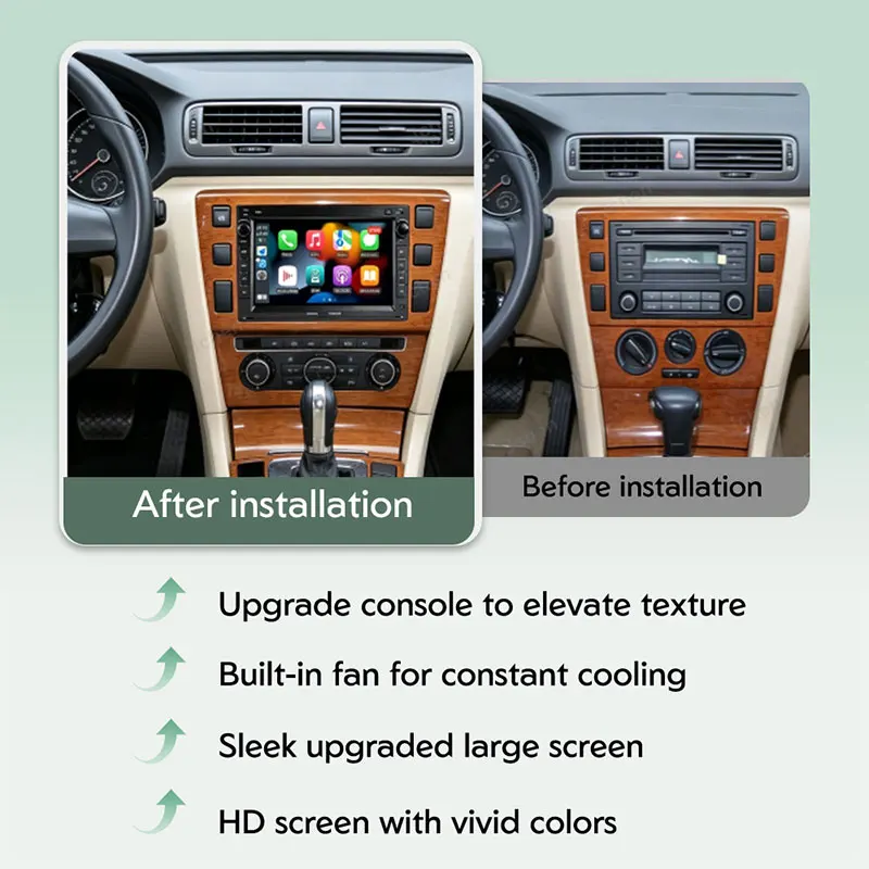 7' For VW Volkswagen Golf 4 Passat B5 Polo Transport T5 2004-2010 GPS Navi Intelligent System Android Auto Auto Tools No 2 Din