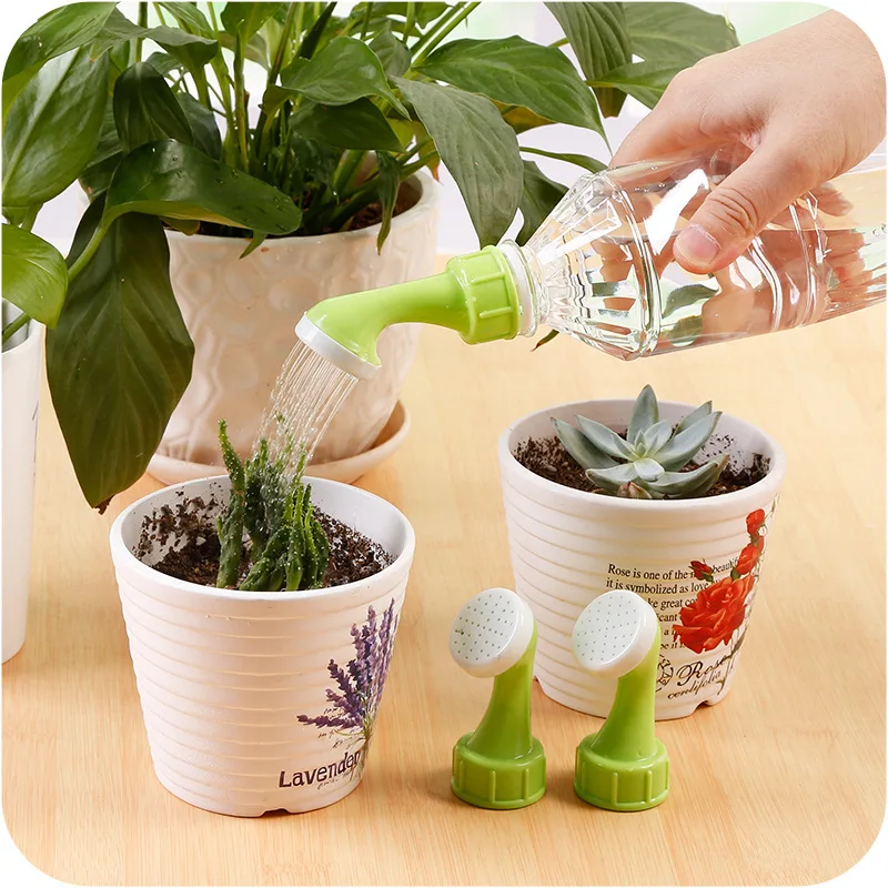 

2 pcs/set Garden Spray Waterer Sprinkler Portable Plant Garden Watering Nozzle Tool Glass&Bottle Watering Nozzle