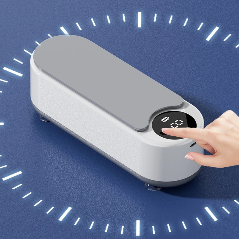 Ultrasonic Jewelry Cleaner Machine Multifunctional Glasses Cleaner Portable Cleaning Machine USB Rechargeable for Ring Necklaces