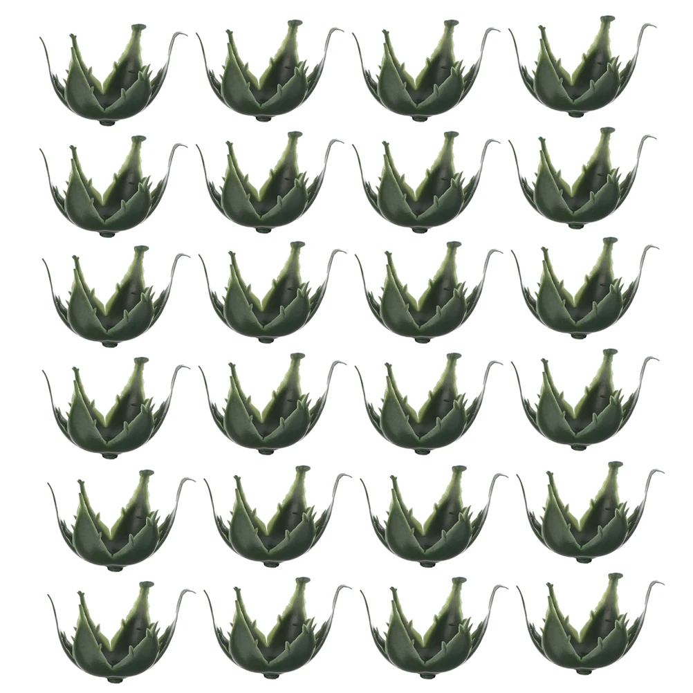 

100pcs Artificial Flower Sepals High Realism Plastic for DIY Rose Soap Flowers Bouquet Accessories Floral Arrangement Craft