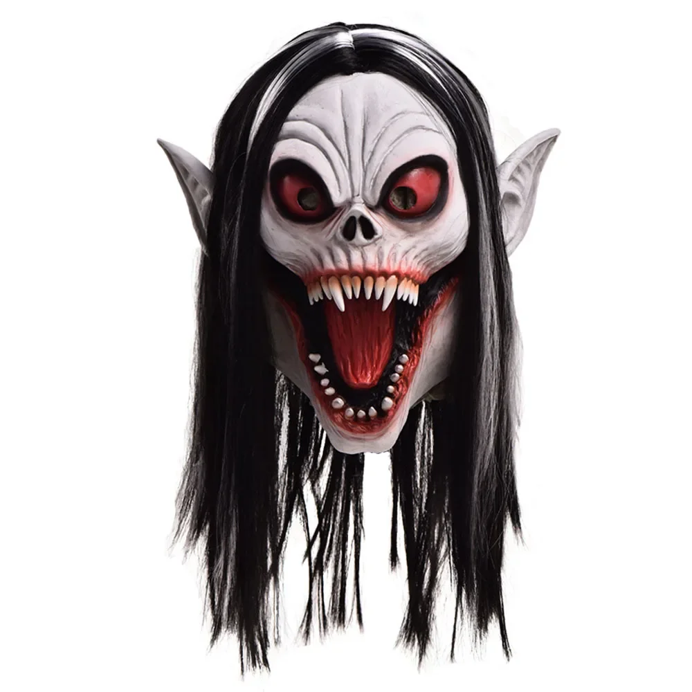 Morbius Mask Anime Masks Morbius the Living Vampire Latex Mascaras Cosplay Mascarillas Halloween Vampires Costumes Face Masques