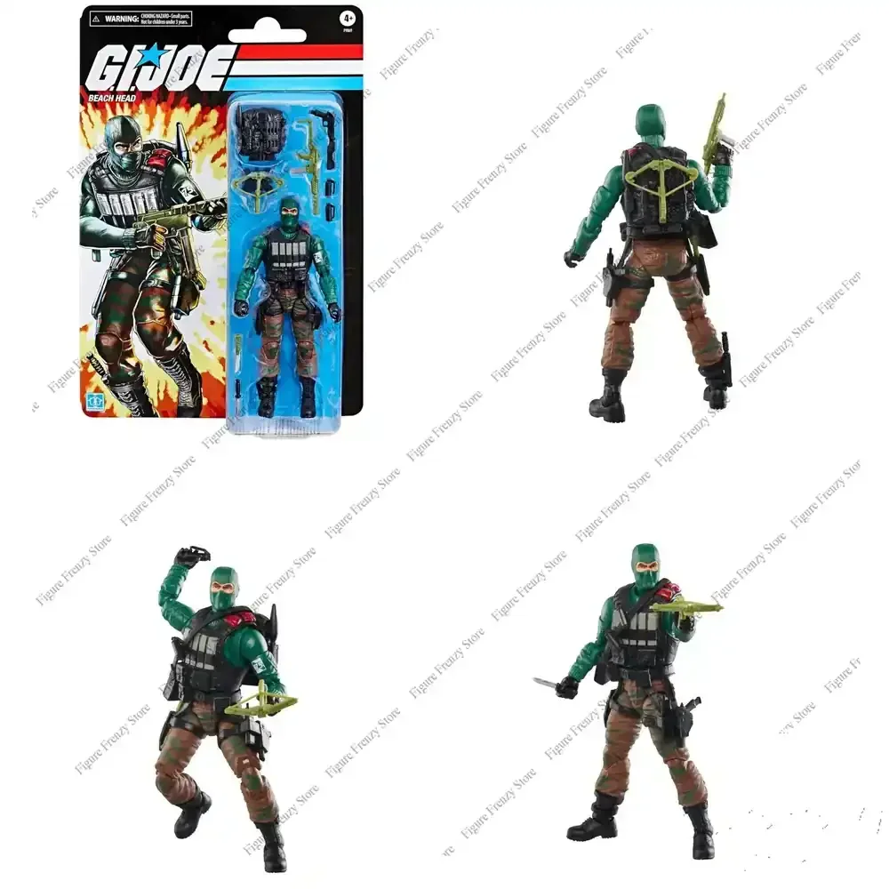 

Специальное предложение для Hasbro G.I. Коллекционная фигурка Joe Classified Series Retro Cardback Beach Head, 6 дюймов, игрушка-подарок F9869