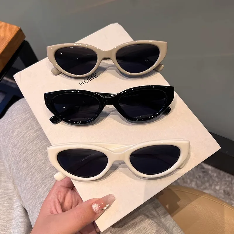 

Новые солнцезащитные очки в стиле ретро в маленькой оправе, солнцезащитные очки «кошачий глаз» премиум-класса, женские солнцезащитные очки с защитой от ультрафиолета для вождения