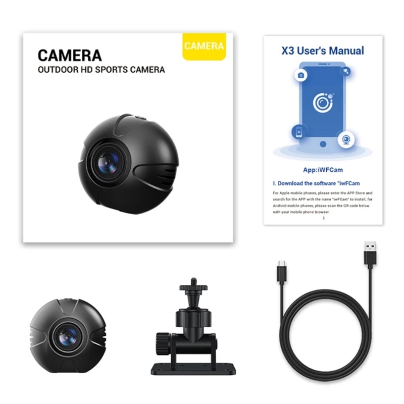 M17B Piccola telecamera WiFi 1080P Wireless per interni esterni sicurezza per rilevamento del movimento Supporto per