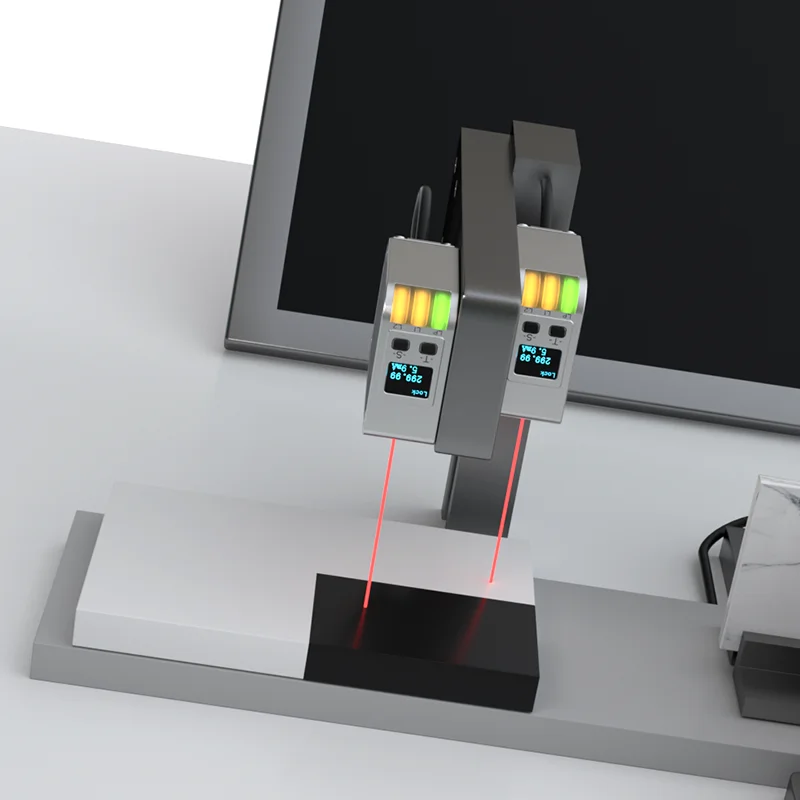 FUWEI FLR-100-RS485-M OLED Display High Accuracy 0.01mm Measuring Range 100mm ModBus RTU Laser Displacement Sensor