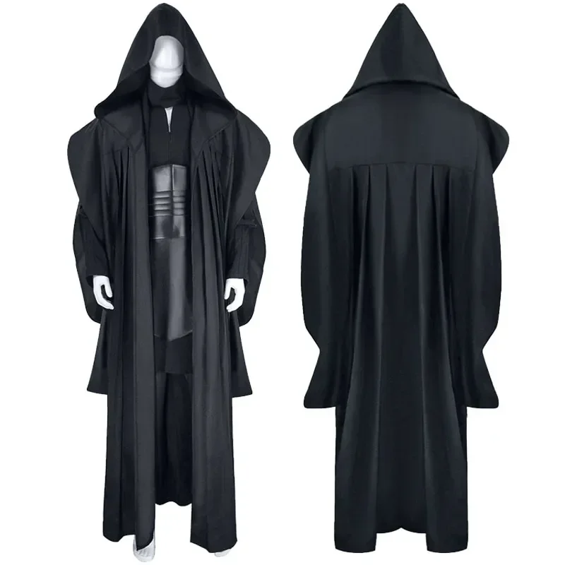 Darth Maul Costume Star 2024  Wars Darth Maul Cosplay Costume Robe Uniform Cloak Mask Adult Suit Halloween Party Costume for Men