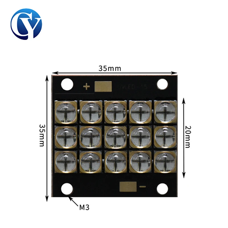 150W UV LED Module 395nm 6565 Good Quality High Power Shadowless Curing Lamp Quartz Lens Professional 3D Printer Water Cooling