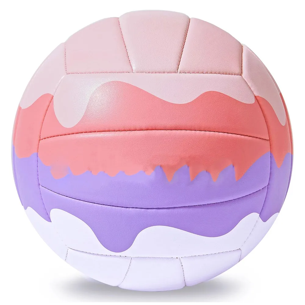 

Искусственная кожа розового и фиолетового цвета с термоклеенной, официальный матч высшего качества, играющий волейбол для игр