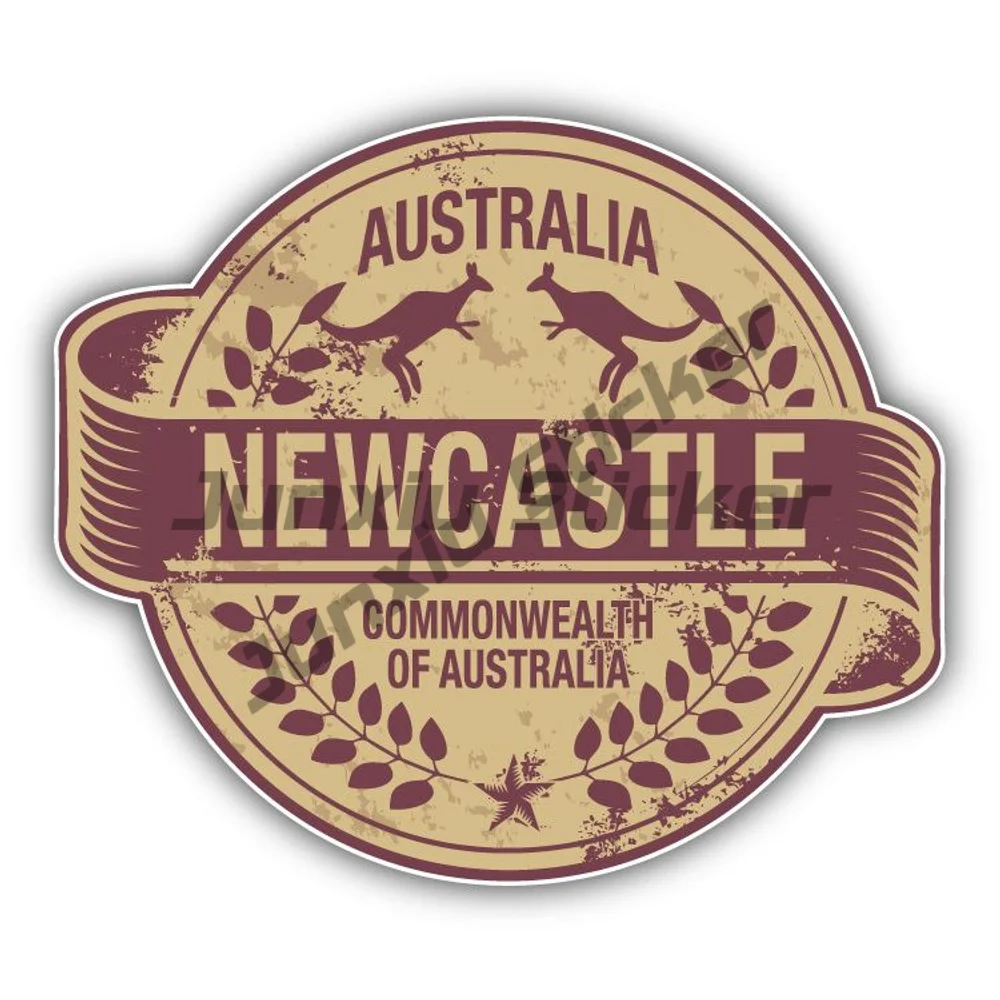 

Newcastle City Australia Travel Stamp Car Sticker Accessories For Suv Bodywork Bumper Window Phone Trunk Windshield Bumper Decal