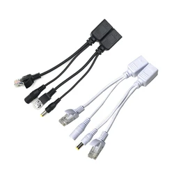 Cable POE de alimentación pasiva sobre adaptador Ethernet, divisor RJ45, módulo de fuente de inyector, 12-48v para cámara IP