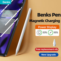 Benks Magnetic Wireless Charging Pen Tilt Pressure Palm Rejection Writing Painting Capacitive Pencil For iPad Air4 5 Pro 11 12.9