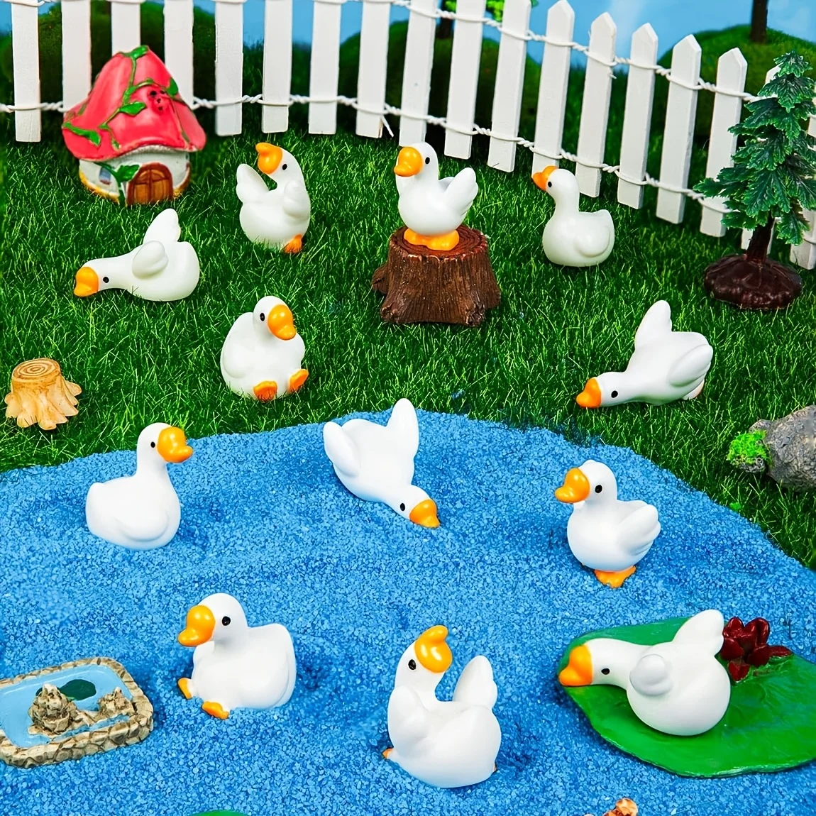 12/18PCS Multi style cute litt - огляд і ціна Aquarium Planted