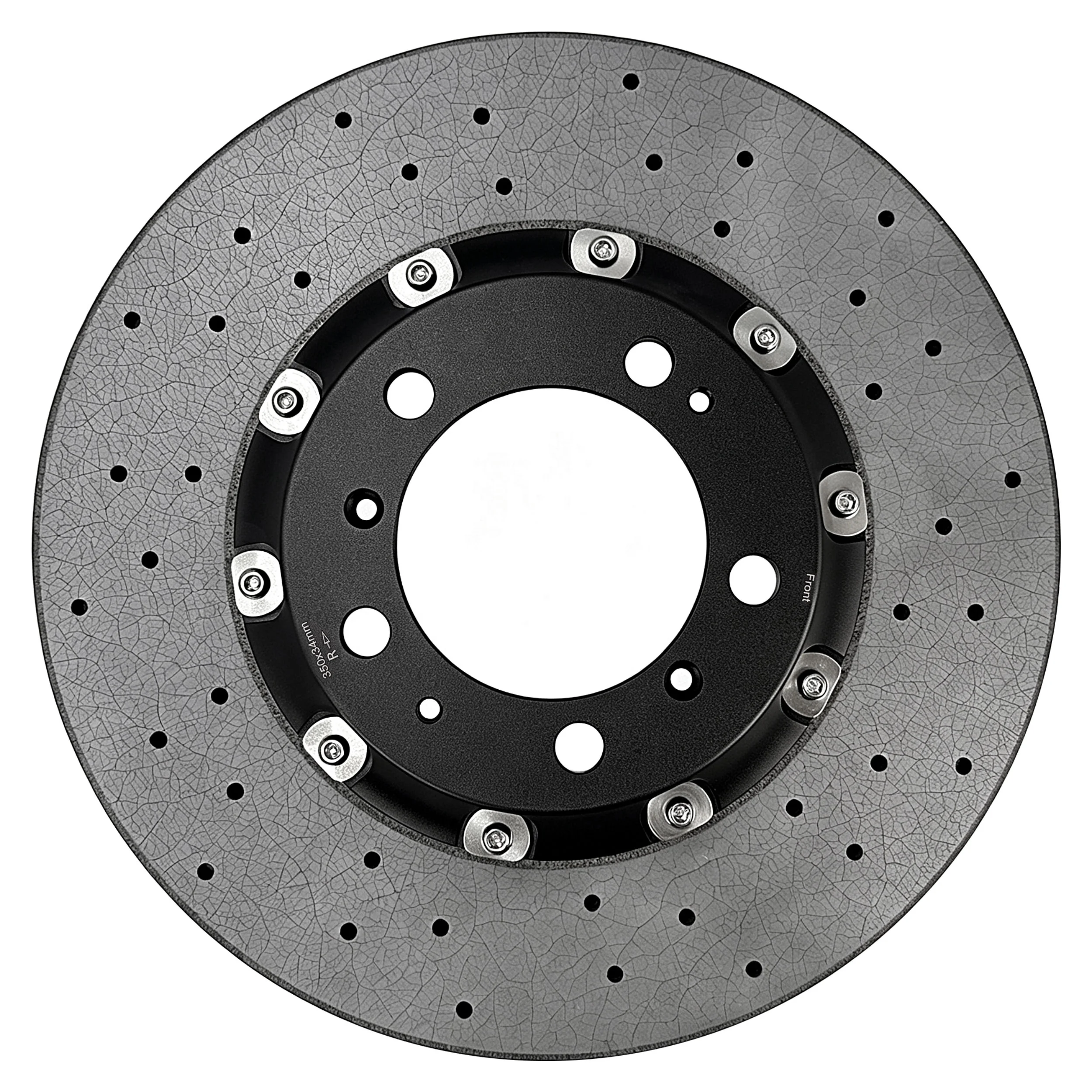 High Performance Carbon Ceramic Brake Disc 350x34mm Front Rotor For Porsche For 911  For GT3