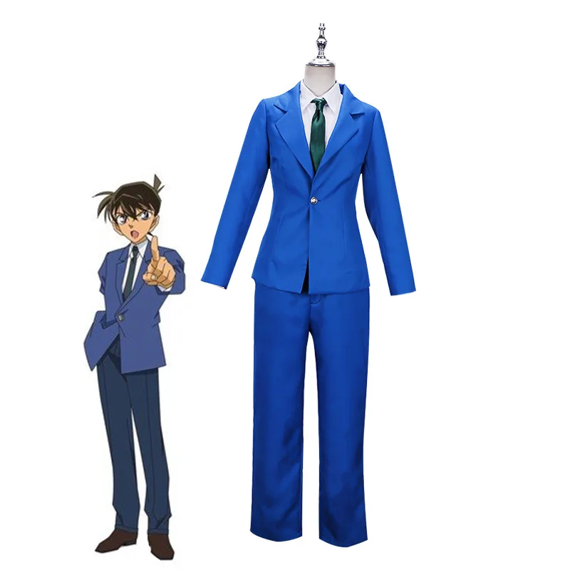 Shinichi Mouri Ran Xiaolan Cos Suit Halloween Cosplay Costume Detective Conan Cos Suit Kudo