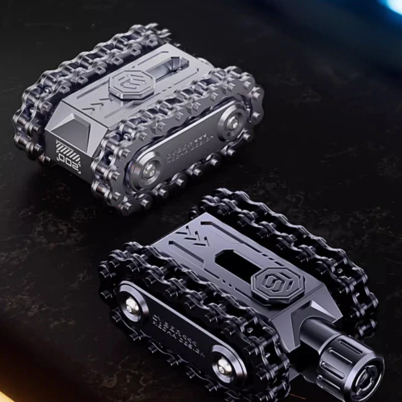 Pignoni Mini Serbatoio Punta delle dita Volano Fidget Roller Spinner Metallo EDC Alleviare lo stress Scrivania da ufficio Giocattoli Anti Ansia Richiamo