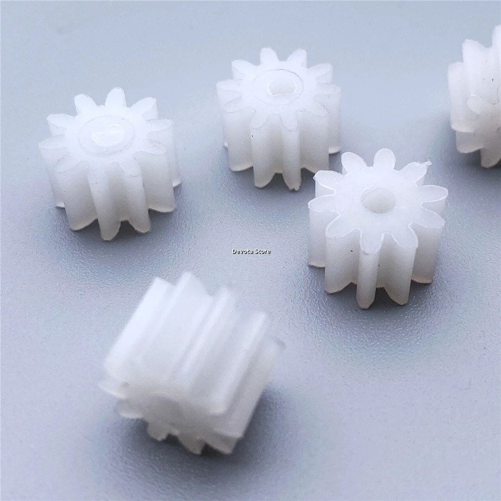 5PCS D Hole 3mm 1M 10T Nylon Plastic Gear