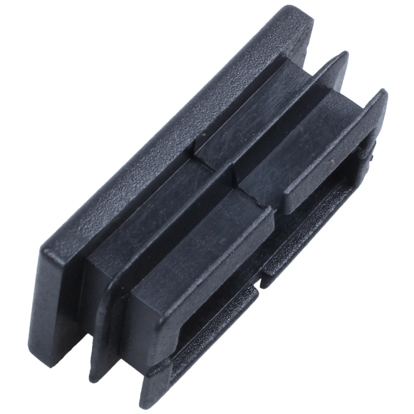 SEWS-16 Pcs Black Plastic Rectangular Blanking End Caps Inserts 20Mm X 40Mm