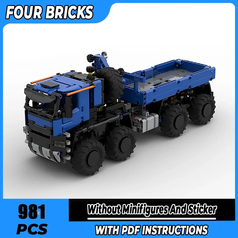 

Moc Building Blocks 8x8 Arctic Truck Technology Modular Bricks Model Gifts Christmas Toys DIY Sets Assembly