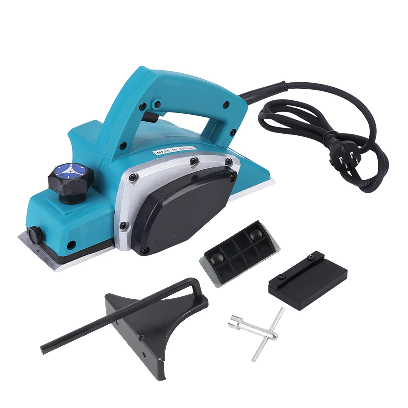 Portable Electric Wood Planer Hand Held Woodworking Power Tool for Home Furniture Wood Planer Woodworking Tool Handheld Planer