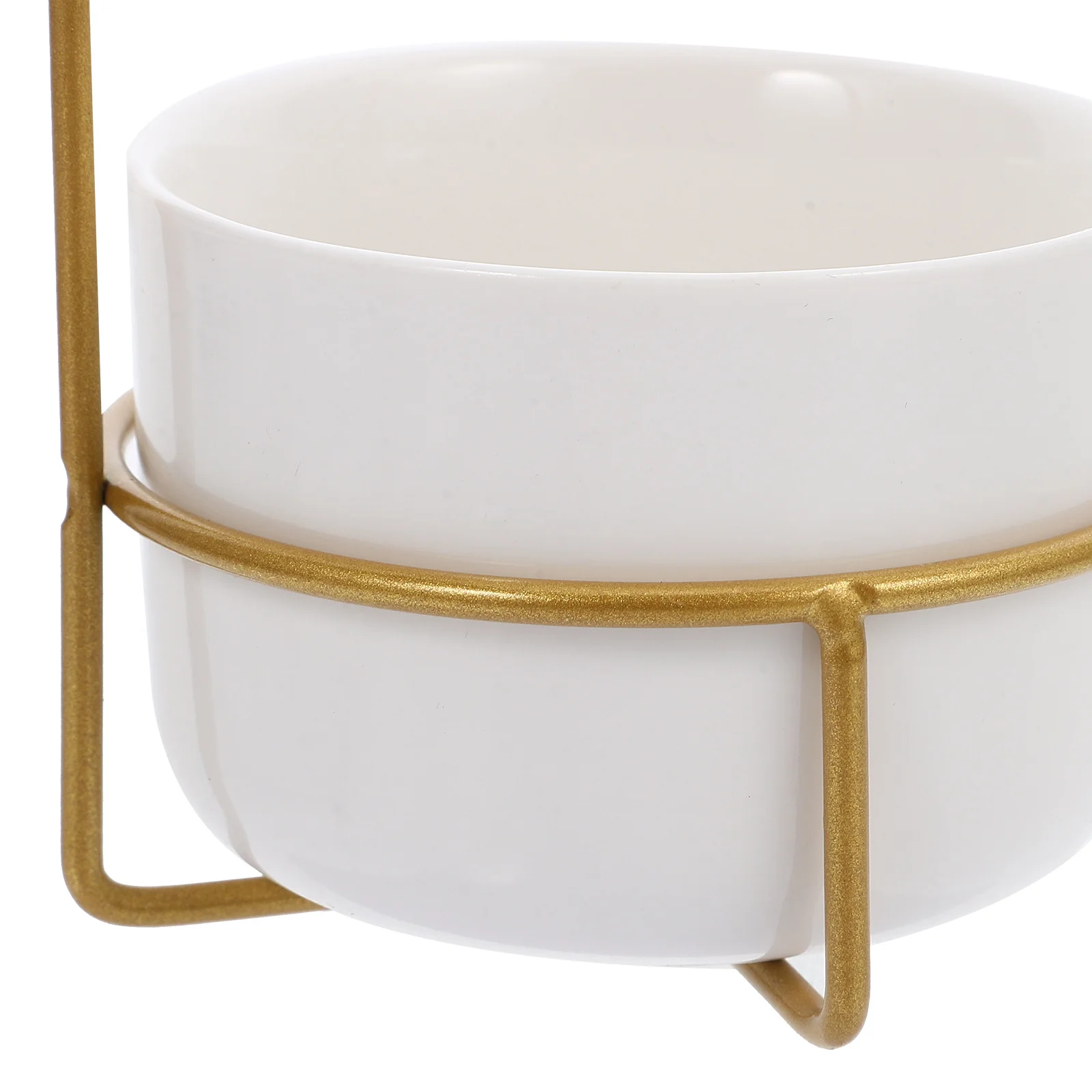 

1Set Creative Wall Hanging Flower Pot Ceramic Iron Rack Chic Planter for Home Decor Fleshy Plants Lovely Gift Golden