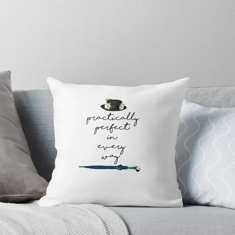 

Practically Perfect In Every Way Throw Pillow Sofa Cushion Cover Couch Pillows christmas decorations for home 2025 pillow