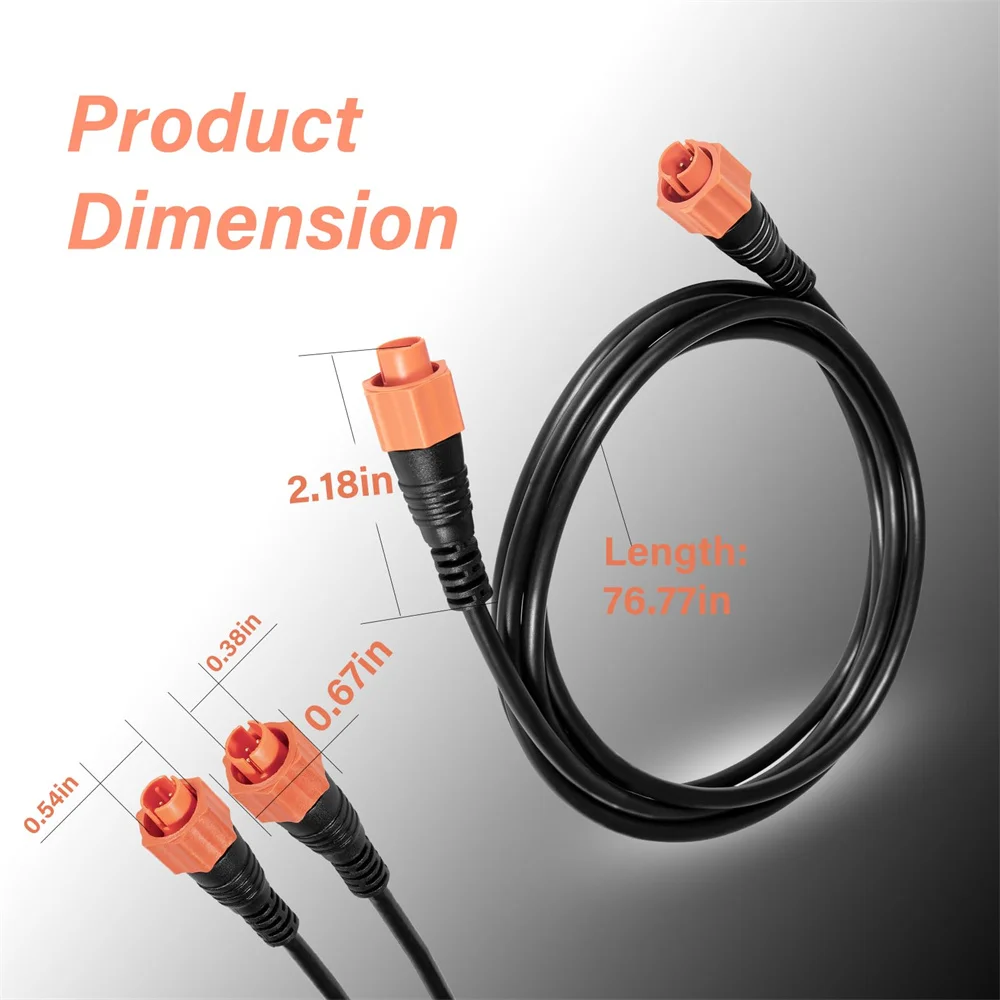 Replace for Lowrance Ethernet Crossover Cable Yellow Cat5e Cable, 6-Feet, High-Speed, Plug & Play, Waterproof Fishing Supplier image 6