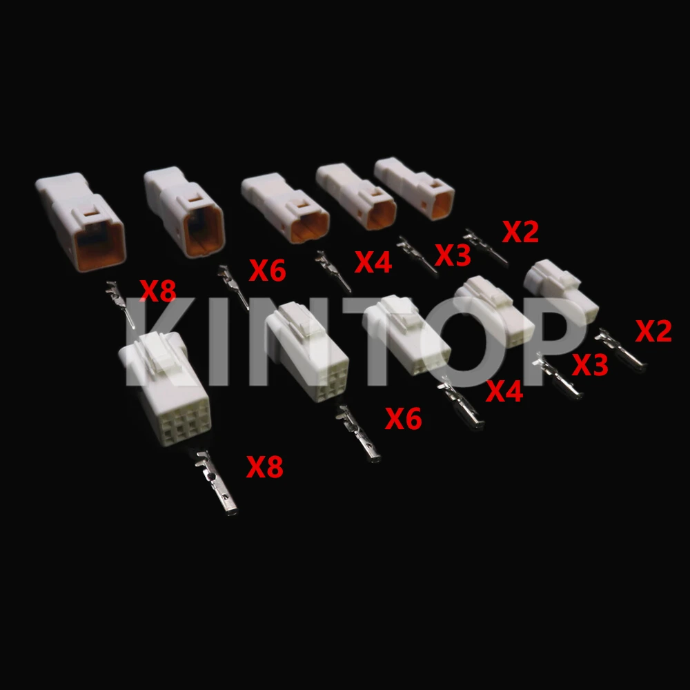 

1 Set 2/3/4/6/8 Pins Auto Waterproof Plug JST Type JST02R-JWPF-VSLE Automotive Starter Plastic Housing Connectors