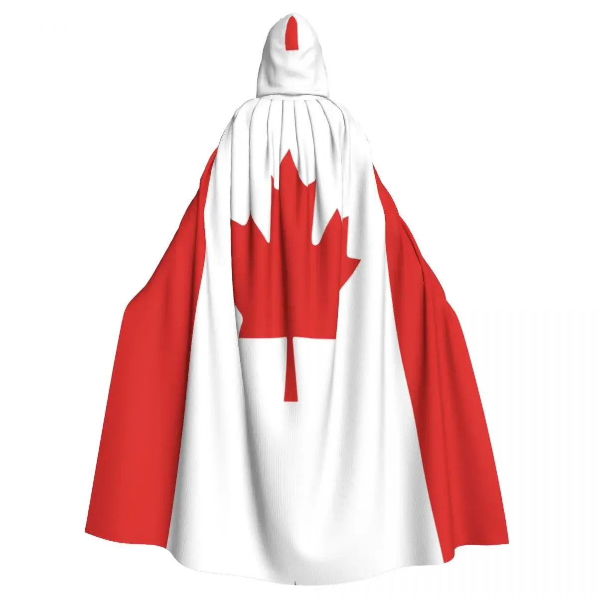 Canada Flag Unisex Cloak with Hood Cloak Vampire Witch Cape Cosplay Costume