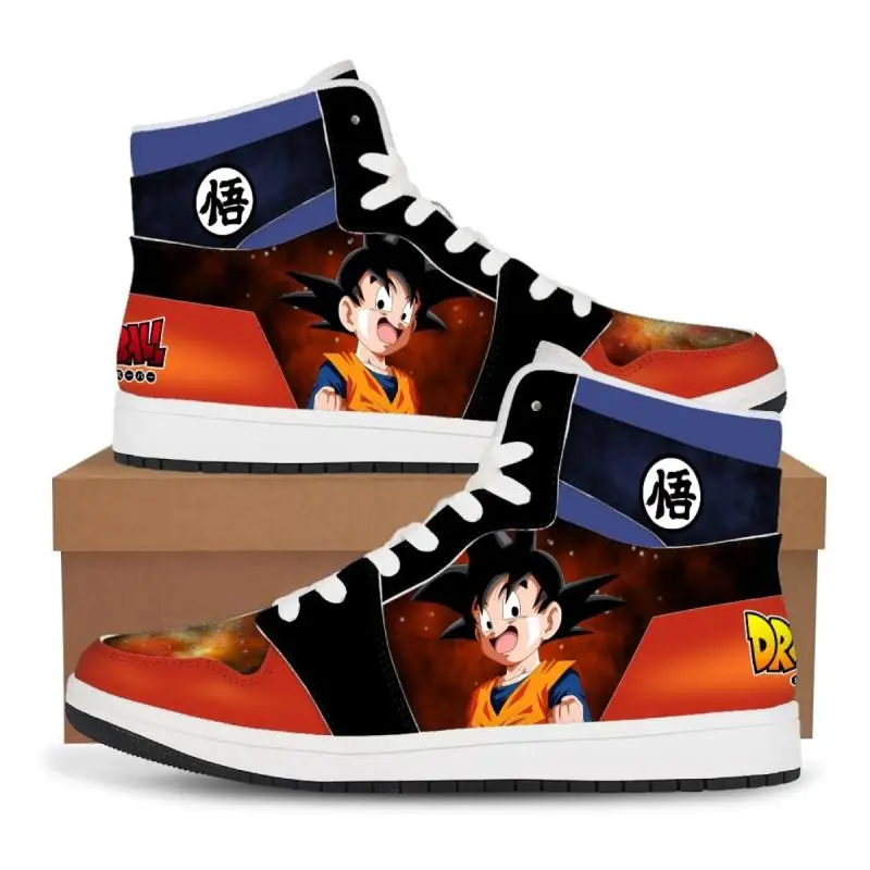 Kawaii Dragon Ball Anime Cartoon Son Goku Vegeta Iv Basketball Shoes Anime High Tops Sneakers Cute Sneakers