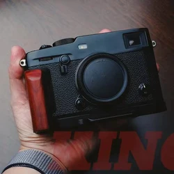 Quick Release L Plate/Bracket Holder hand wooden Grip L-Shaped for Fujifilm Fuji X-Pro3 XPRO3 Arca-Swiss RRS