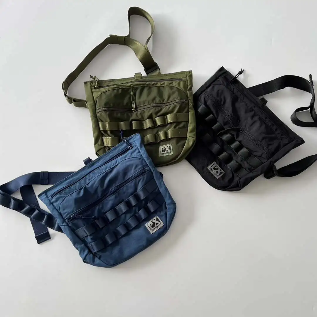 

Men‘s Waterproof Nylon Chest Pack Ultra-Thin Lightweight Waist Bag Large Capacity Crossbody Sling Bag for Travel Hiking Running