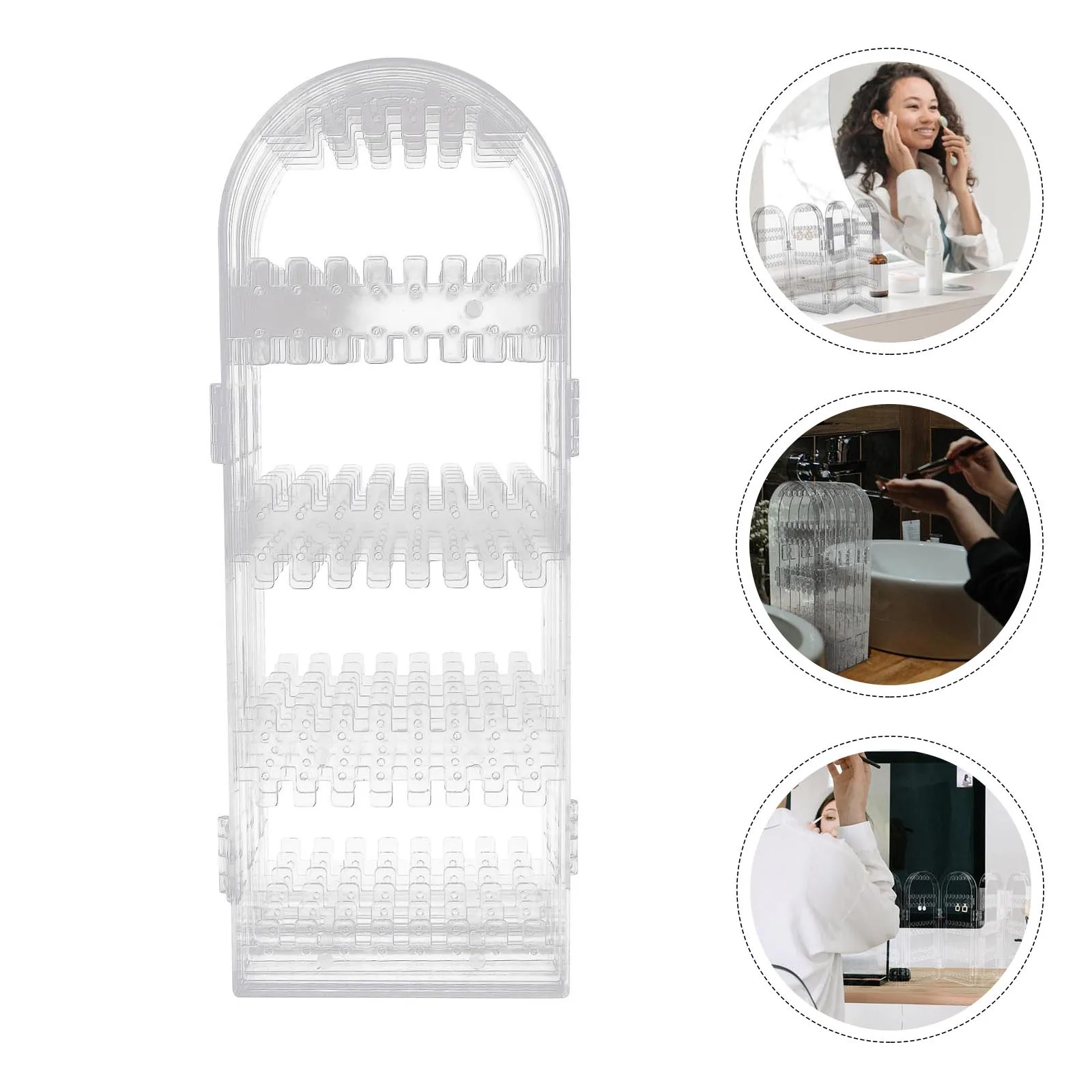 1 قطعة صندوق تخزين حلقة الأذن قسط سعة كبيرة خفيفة الوزن قابلة للطي مجوهرات المنظم رف شاشة لقلادة الأقراط