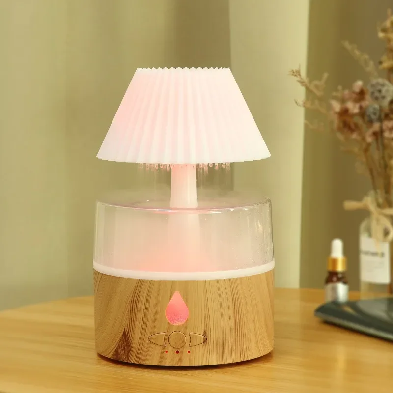 Household air humidifier, bedroom atmosphere desktop aromatherapy machine with lamp