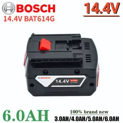 Rechargeable Battery for Bosch Power tool 14.4V 6.0Ah for GBH GDR GSR 1080 DDS180 BAT614G Replacement Li-ion Battery Charger Set