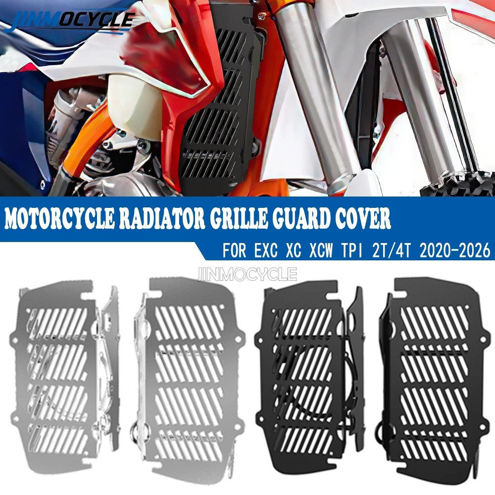 

New Motorcycle Radiator Guard Grille Cover Protector For EXC-F, XC-F 250, 350, 450, 500 2020 2021 2022 2023 2024 2025 2026