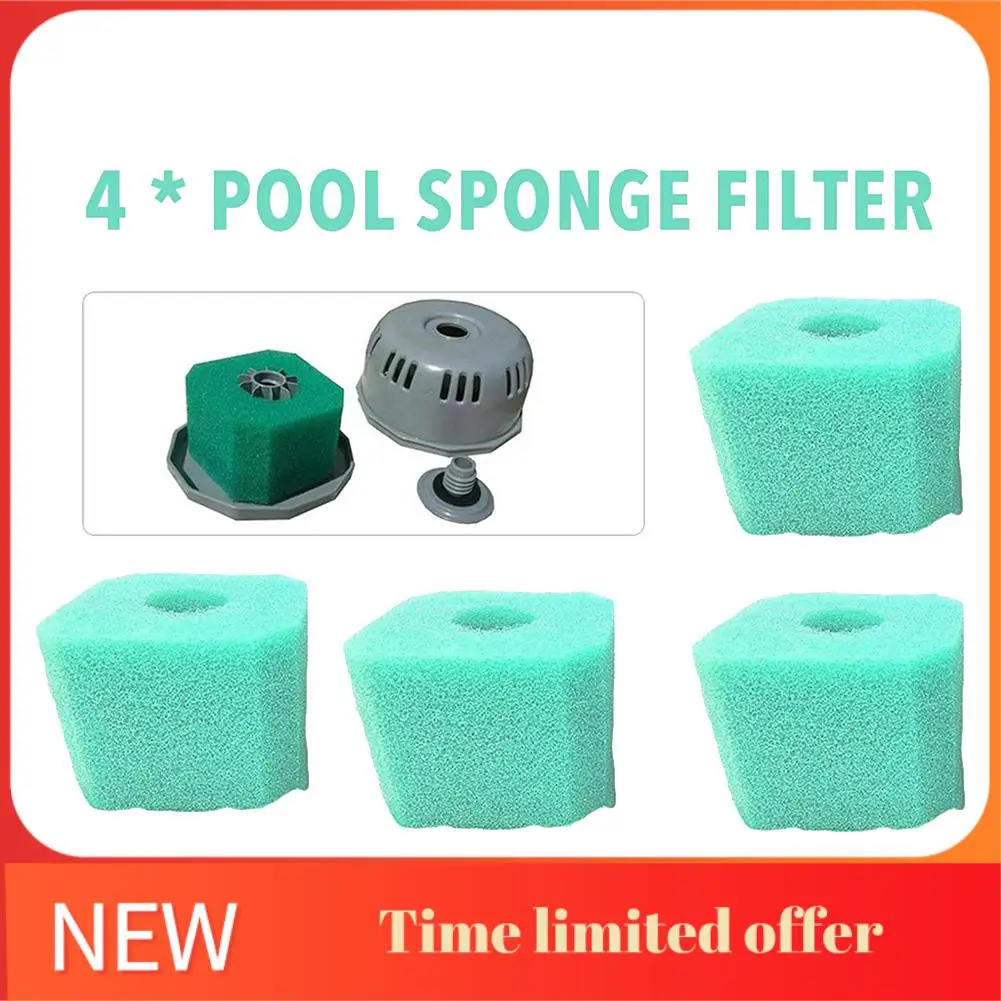 

ABRN-6 шт. пенопластовые фильтры, губка для гидромассажной ванны, спа, многоразовая моющаяся губка, замена для V1 S1, зеленая