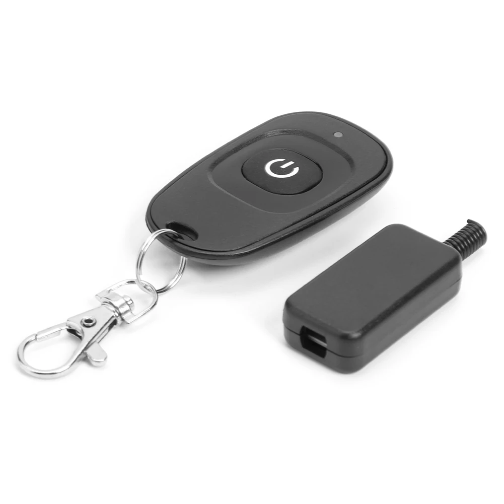 รีเลย์สวิตช์รับสัญญาณ 433 MHz 5-12V 1 ช่อง + รีโมทคอนโทรลแบบคลาสสิกอเนกประสงค์ 1 ปุ่ม สำหรับไฟ LED