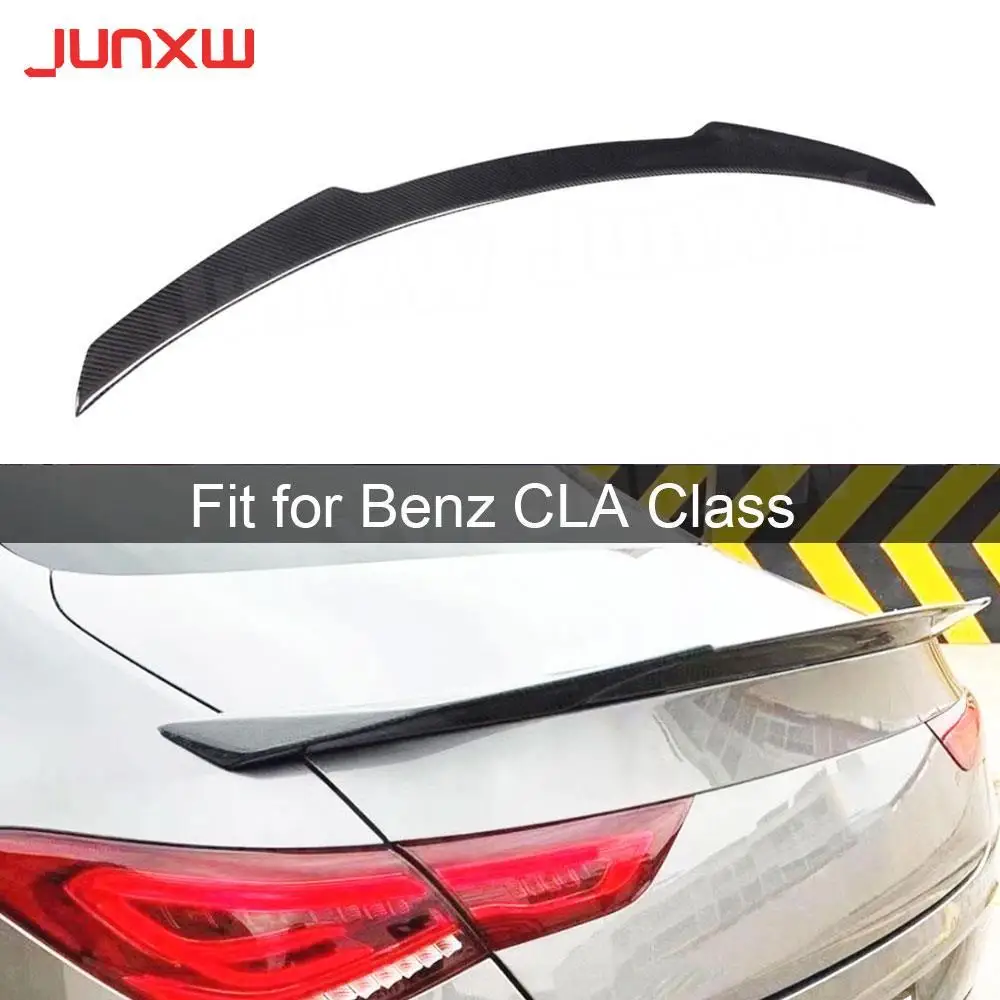 Rear Spoiler Wing Trunk Lip for Mercedes Benz W118 C118 CLA35 CLA200 CLA250 AMG Line 2019-2024 Spoiler Boot Wing Carbon Fiber